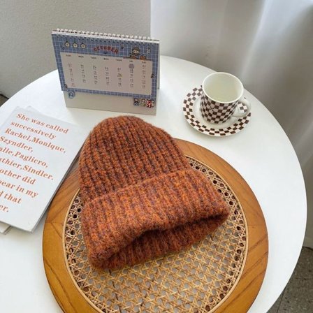 Strikkede Huer Dame Warm Hat Græskar