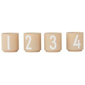 Design Letters Mini cups Beige One Size - Home accessories - One size - Beige