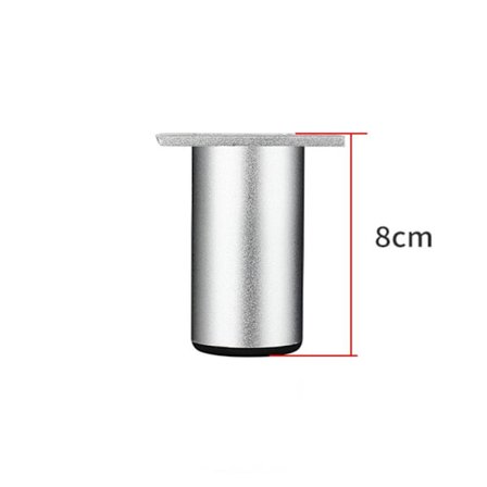 4kpl/setti Metallijalat Huonekalujen jalat HOPEA 8CM Hopea {hh}