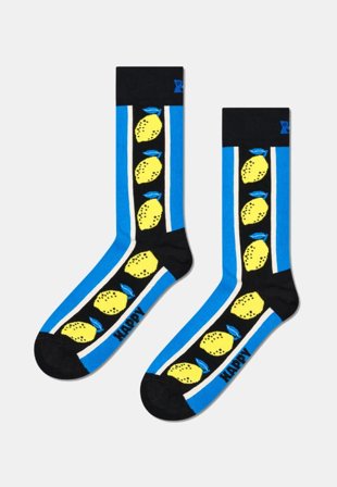Happy Socks Lemon Sock Strumpor Unisex Svart 41-46