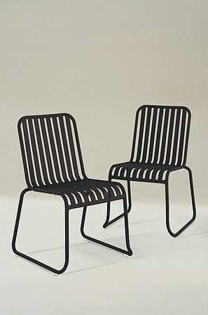 Jotex - Tuinstoel 2-pack Zwart Zwart - BELLEVILLE - Koop Tuinstoelen & tuinkrukken bij Jotex