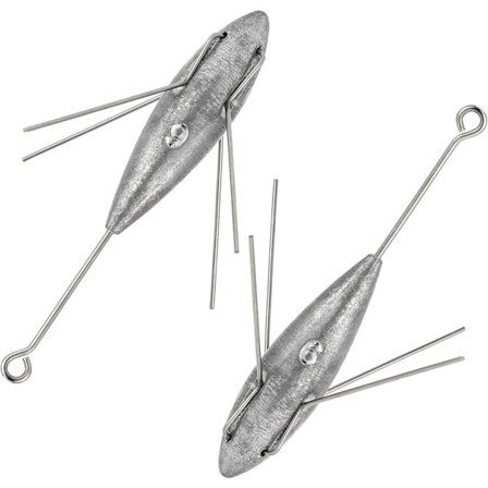 2-pak Sputnik Sinker Lang Hale Surf Fiskevekt Bly 3oz Salt