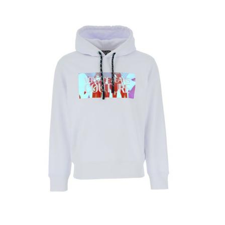 Versace Jeans Couture Hoodie with Logo Hvid, Herre