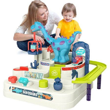 Stort legetøj til børn i alderen 3 år, drenge og piger, racerbane, bil, eventyr, førskole