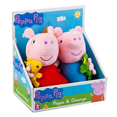 Peppa Gris og Georg og dinosaurer og Peppa Gris og Teddybjørn