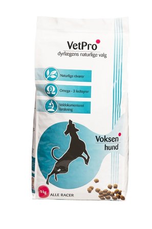 VetPro Hundefoder til Voksen Hund, Velegnet til Alle Racer, 8 kg