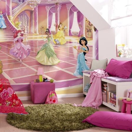Komar Fototapet Glitze Party Princess 368x254 Cm Rosa Rosa