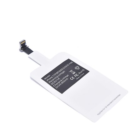 Qi trådlös laddningsmottagare för iPhone 7 6s Pl 5s Micro B Typ