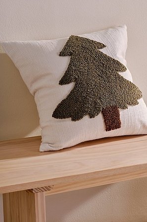 Jotex - Kussenhoes 45x45 Cm Groen/wit Groen/wit - GRAN - Koop Sierkussens & hoezen bij Jotex