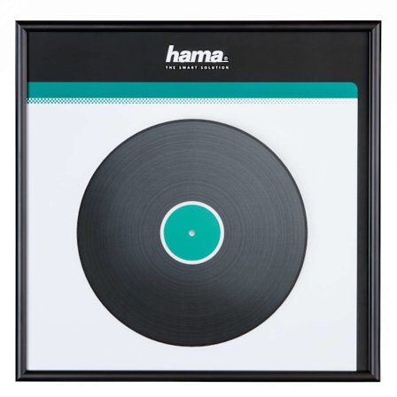 Ram för LP-skiva Aluminium Svart 31.5x31.5cm