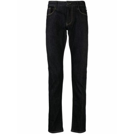 Emporio Armani, Slim-fit Trousers Blauw, Heren, Maat:W32