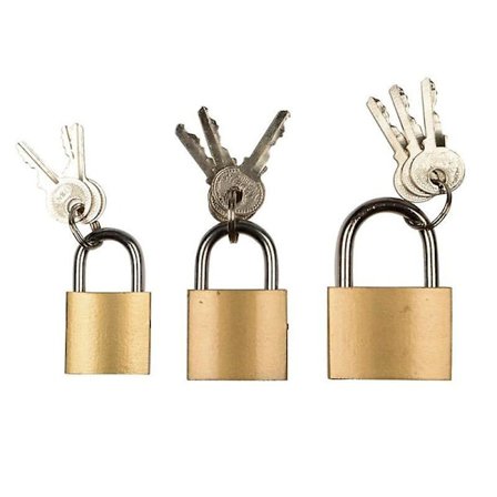 Hänglås - 3 st - Set