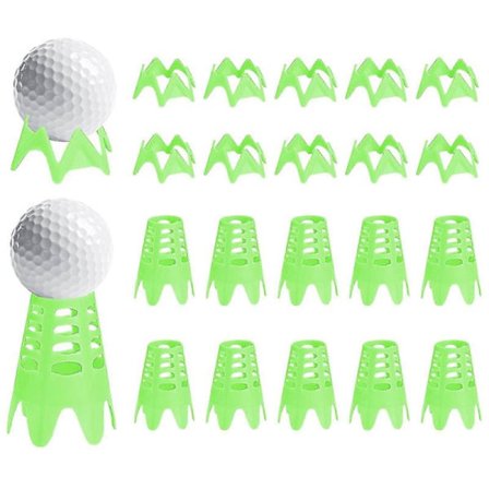 Muoviset golf-tiit kotisimulaattoriin, golf-tiit ulko- ja sisäkäyttöön, simulaattoriharjoitteluun, harjoitusmatolle, golf-tiit-ZZY Vihreä