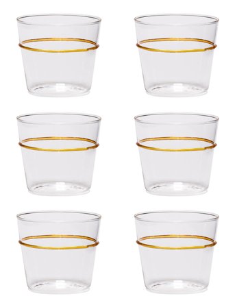 Hübsch Orbit Drikkeglas - Yellow - 20 CL