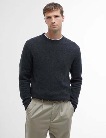 Barbour Barbour Essential Patch Crew Neck Sweater - Black - XXL