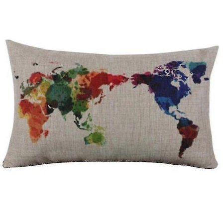 2 st Rektangulär Långt Örngott Kuddfodral Soffdekor