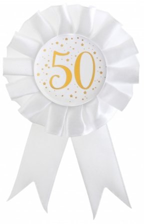 Rosett Vit & Guld 50 år