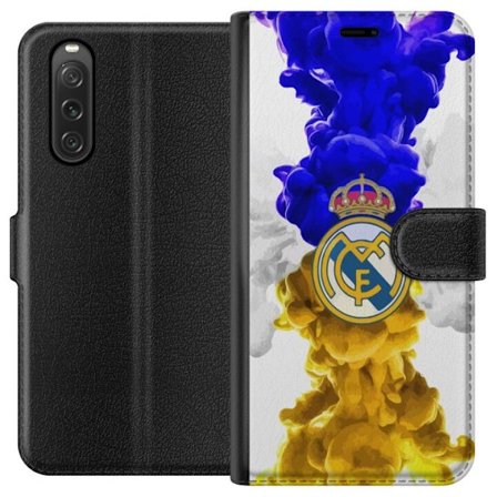Kompatibel Tegnebogsetui til Sony Xperia 10 V Real Madrid Farver