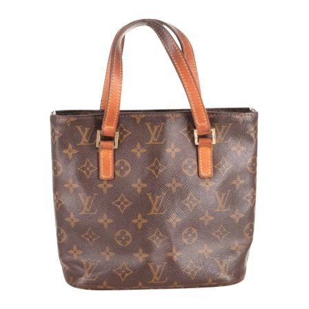Louis Vuitton Vintage, Louis Vuitton Vavin PM Tote in Brown Print Leather Bruin, Dames, Maat:ONE Size,Canvas