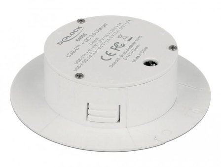 Delock USB Type-C Charger PD 85 W + Qualcomm Quick Charge 3.0 for table mounting - batterilader / strømadapter - 87 watt