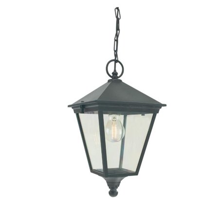 Norlys London 481A Loft armatur kæde, E27, IP54 Sort, Belysning