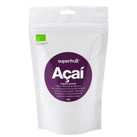 Superfruit Acai pulver Ø 90 g, Helse & Madvarer, Gryn, Flager & Drys, Drys