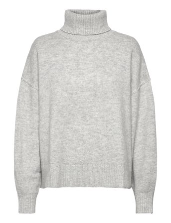 Weekday Oversized Wool Turtleneck Sweater - Grey - XS