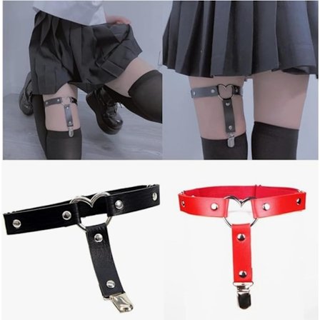 Hjertedesignet strømpebåndsholder - stil og funksjon i ett