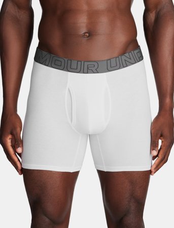 Under Armour Ua Performance Cotton - Solid 6" 3Pk - White - M