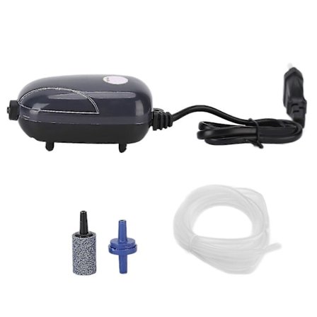 Lille Iltpumpe Professionel Lydløs Akvarie Luftpumpe 220V EU Stik til Fiskeopdræt Enkelt Hul 2025th