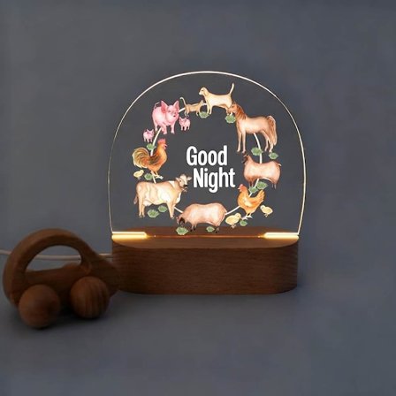 dopgåva, baby nattlampa, baby, födelse, barnens nattlampa, dop, bondgård, babyshower