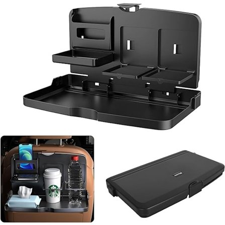 Sammenklappelig bilbakke, bilspisebord til børn, bilrejsebakker med kopholder