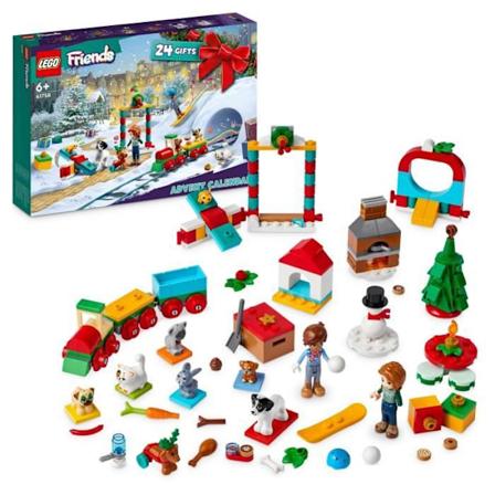 LEGO Friends - Adventtikalenteri 2023 - 24 lahjaa, mukaan lukien 8 el inhahmoa - joululahja Flerf rgad