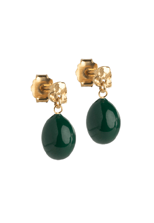 ENAMEL Copenhagen Örhängen Poe Dam Grön ONESIZE