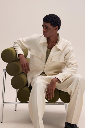 NN.07 Alban Hybrid Herren Weiß Leinenmix