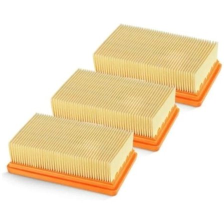 Kampanjetilbud 3-pakning erstatnings flate plisserte filter Karcher MV4 MV5 MV6 WD4 WD5 WD6, WD4P WD5P WD6P våt- og tørrsuger - erstatter 2.863-005.0-