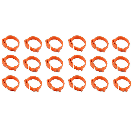 200 stk. Kylling Identifikasjonsbeinbånd Merker Fjærfebeinbånd Fuglebeinbånd Andebeinbånd Clip-o