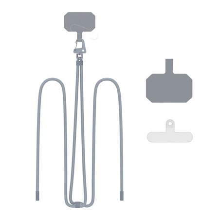 Tech-Protect C5S Rope Crossbody Strap Koppel - Grå