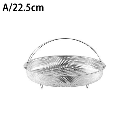 Multifunksjonell dampkurv i rustfritt stål (22,5 cm)