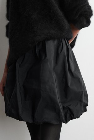 COS Women's Gonna Maxi Con Orlo A Palloncino in Nero