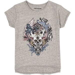 Kids - Zadig & Voltaire Grey Graphic T-shirt - Tops - 8 years - Grey