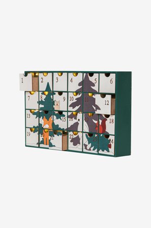 Jotex - Borddekor Forest Friends 24,5cm Multi - Kjøp Dekorativ julebelysning hos Jotex