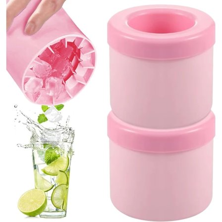 Isbitbakker med låg 2 stk Silikon Isbitbakke Isbitbakke Isforme Ismaskine Isbitforme Mini Isbit Silikon Isbitform