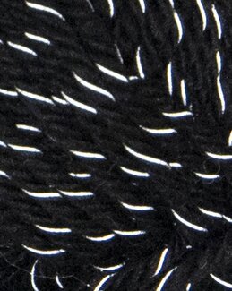 Garn Ulrika reflex Svart - Svarta Fåret