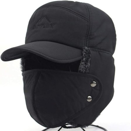 Miesten talvinen lentäjähattu, tuulenpitävä lämmin talvihattu korvaläpillä, miesten baseball-lippis lierihattu lumilautailuun, luisteluun ja 