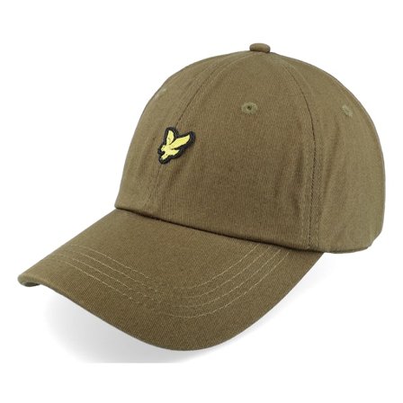 Lyle & Scott - Vert unconstructed Casquette - Baseball Olive Dad Cap @ Hatstore