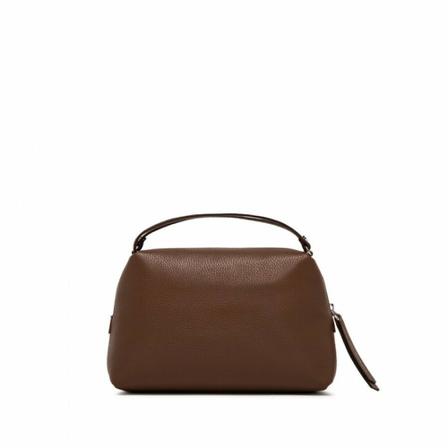 Gianni Chiarini HandTas in pounded leather with shoulder strap , Bruin , Dames , Maat: ONE Size Schoudertassen