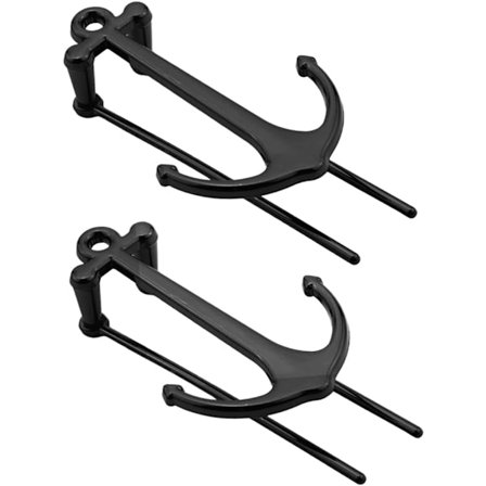 2 st bokmärken - Svarta ankare formade personliga metallbokmärken, kreativa post it bokgåvor för seniora kvinnor män lärare läsare