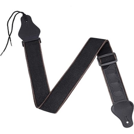 Justerbar Bomulds-Guitarrem, Elektrisk Guitar Akselrem, Komfortabel Guitarrem med 3 Plekterholdere til Akustisk Elektrisk Folk-Guitar Bas