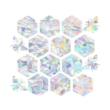 16 stk Regnbue Solfanger Vindusdekaler Antikollisjonsdekaler for Fugler